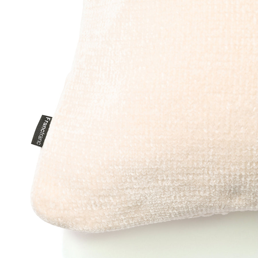 ニットシェニール クッションカバー 45×45 アイボリー（009）