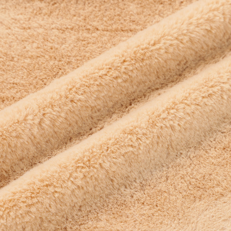 ファー クッションカバー 45×45 アイボリー（F-015）