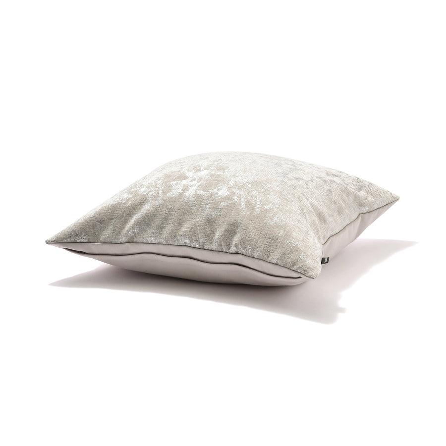 メタリックプリント クッションカバー 45×45 ライトグレー（032）