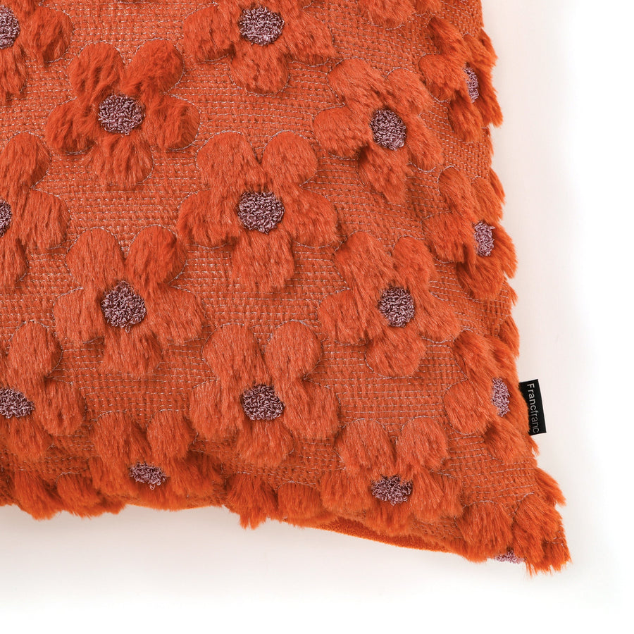 ファー クッションカバー 45×45 オレンジ（L-050）
