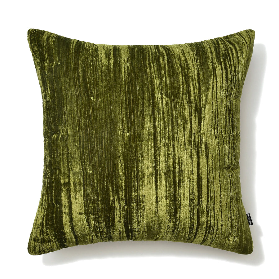 ベルベットドット クッションカバー 45×45 グリーン（093）