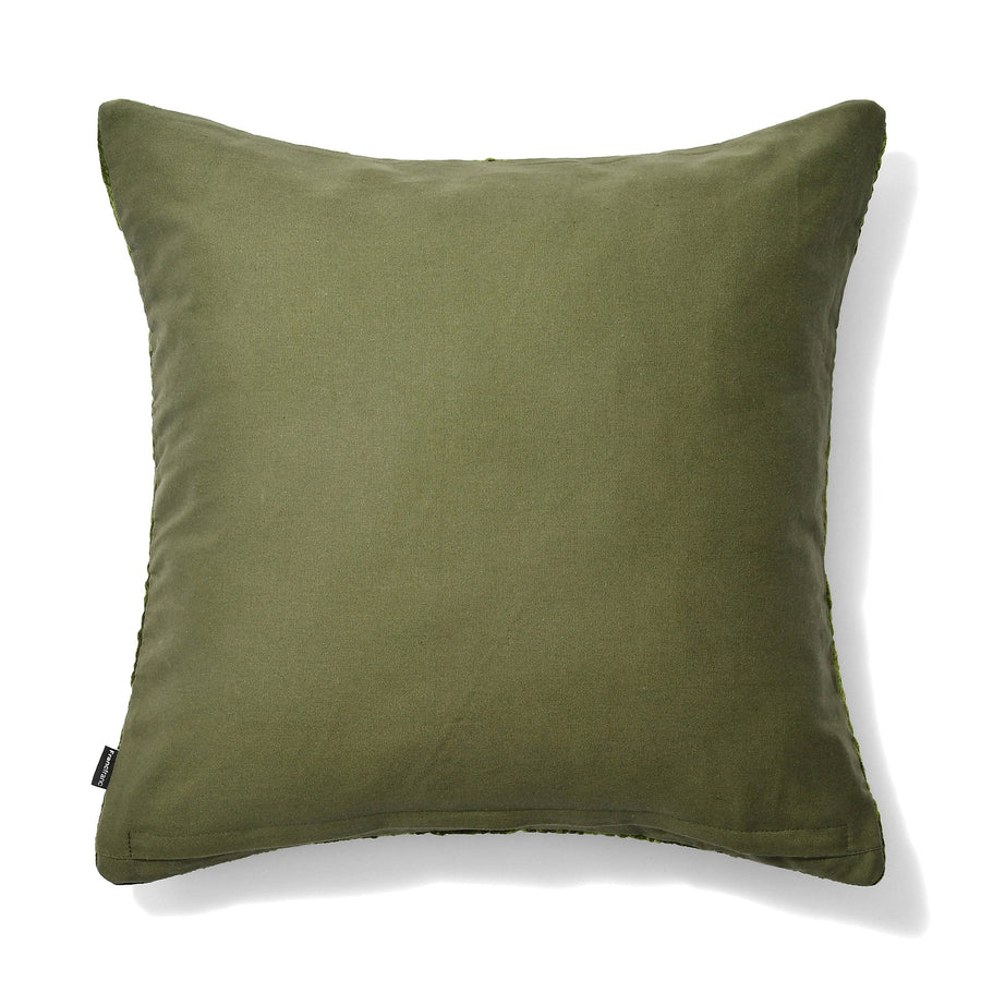 ベルベットドット クッションカバー 45×45 グリーン（093）