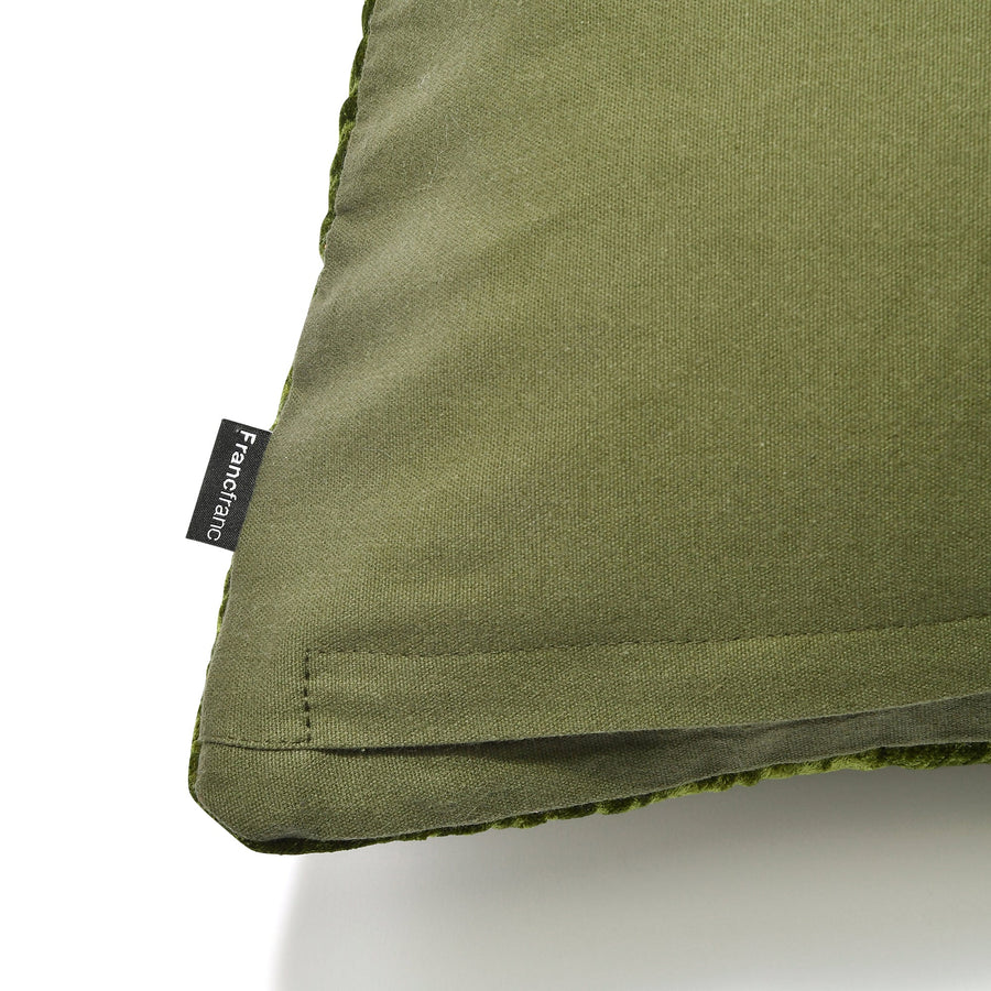 ベルベットドット クッションカバー 45×45 グリーン（093）