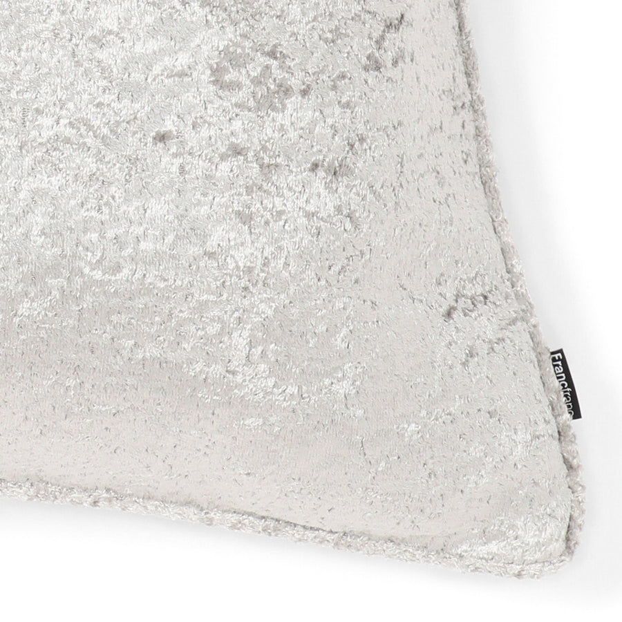 シャイニーベルベット クッションカバー 45×45 シルバー（031）