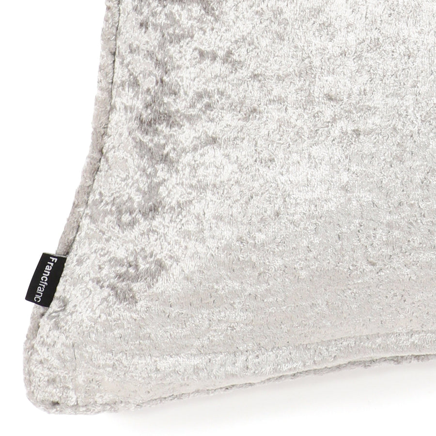 シャイニーベルベット クッションカバー 45×45 シルバー（031）