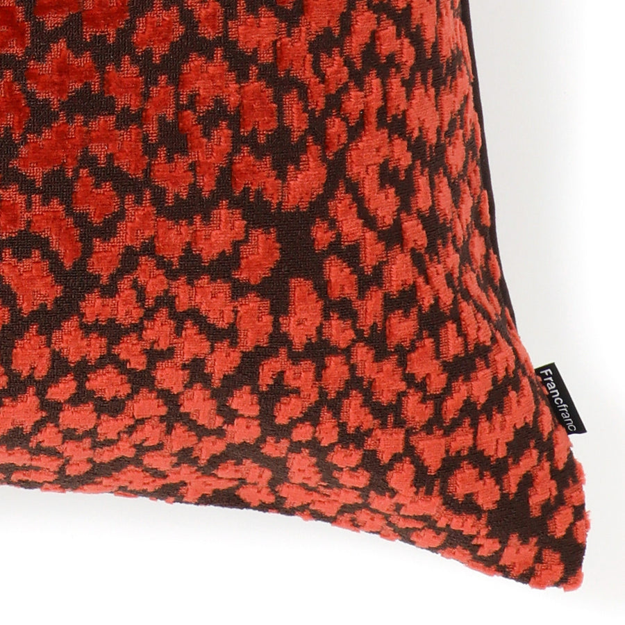 JQレオパード クッションカバー 45×45 ブラウン（B-088）