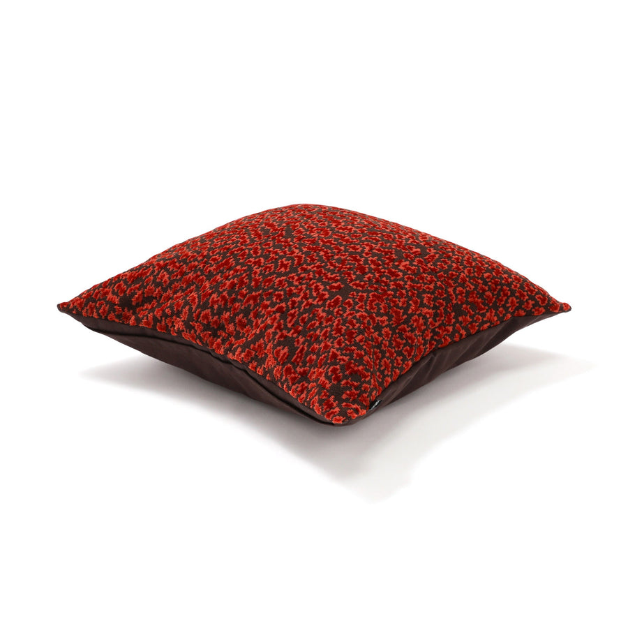 JQレオパード クッションカバー 45×45 ブラウン（B-088）