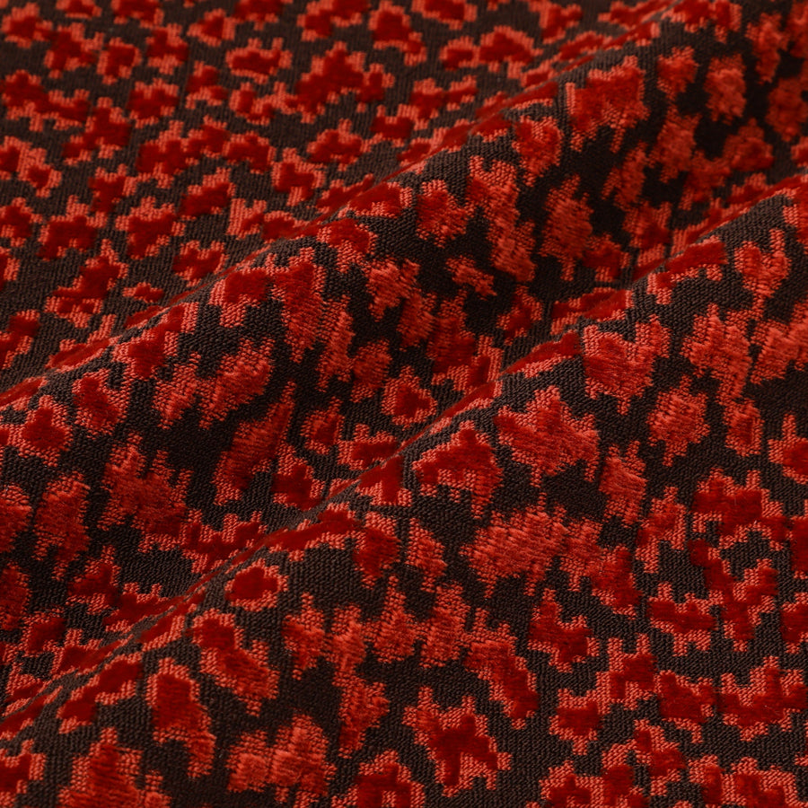 JQレオパード クッションカバー 45×45 ブラウン（B-088）