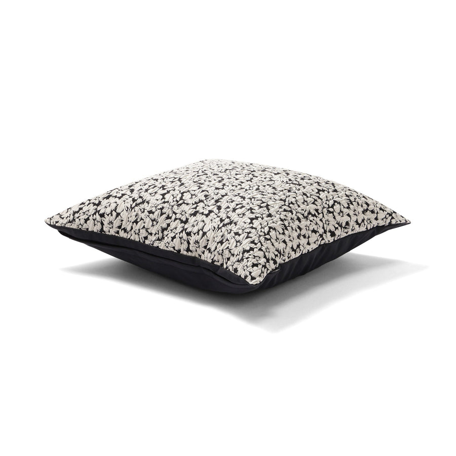 JQフラワー クッションカバー 45×45 ブラック（D071）