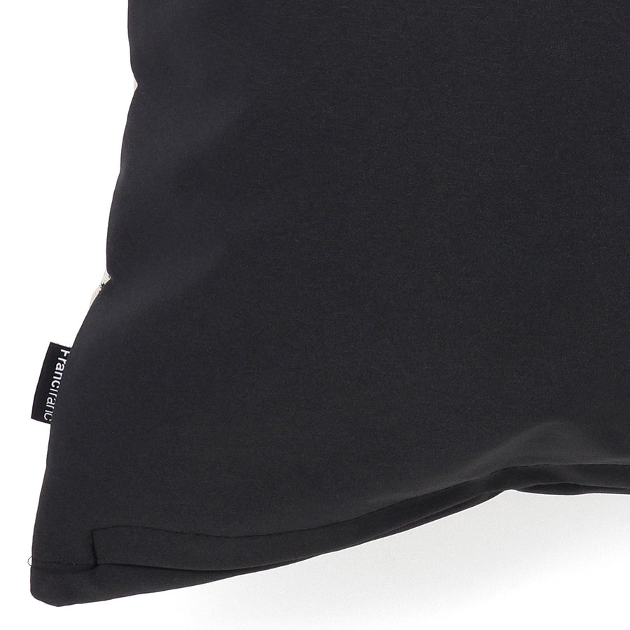 JQフラワー クッションカバー 45×45 ブラック（D071）