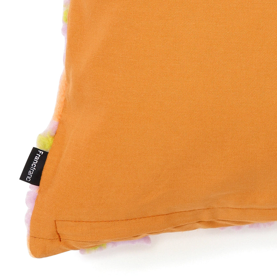 フラワーボア クッションカバー 45×45 オレンジ（083）