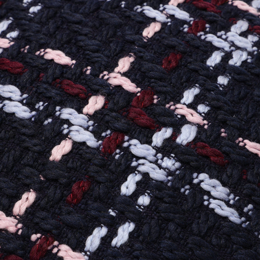 ボールドツイード クッションカバー 45×45 ネイビー（098）