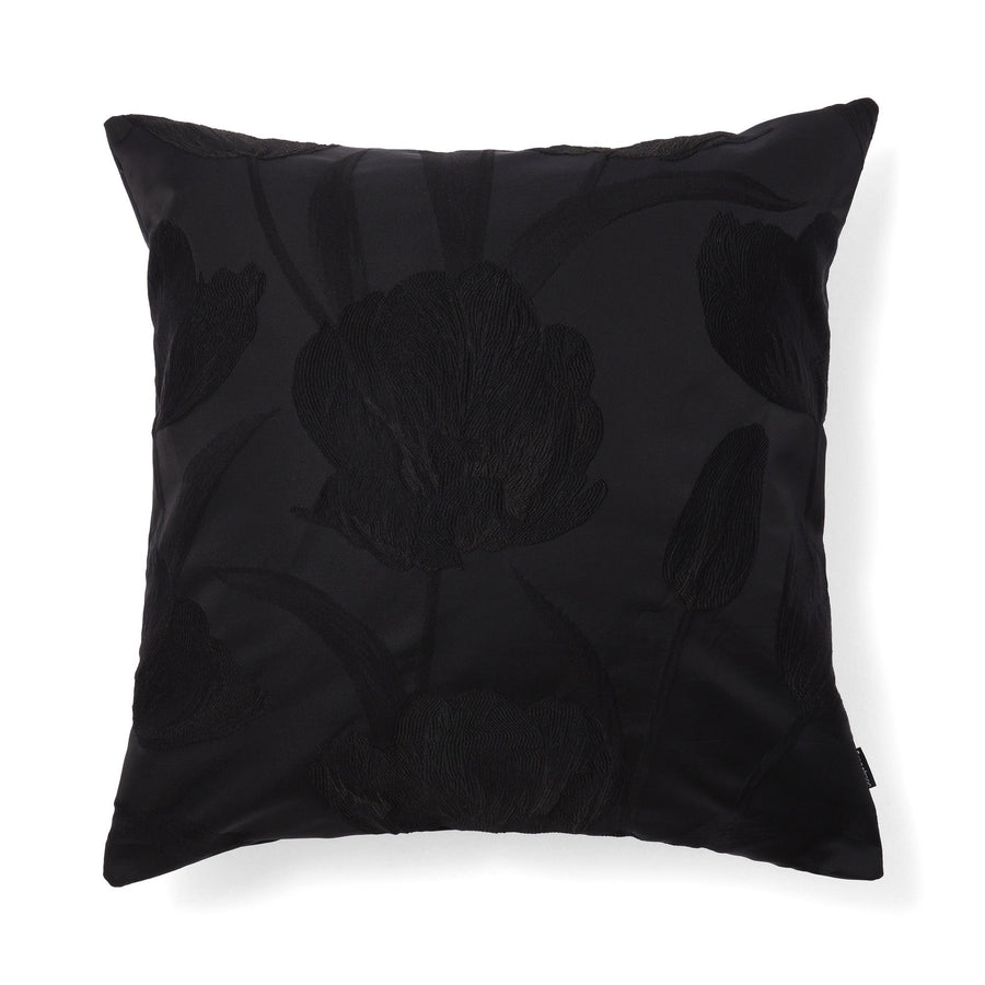 JQフラワー クッションカバー 45×45 ブラック（E104）