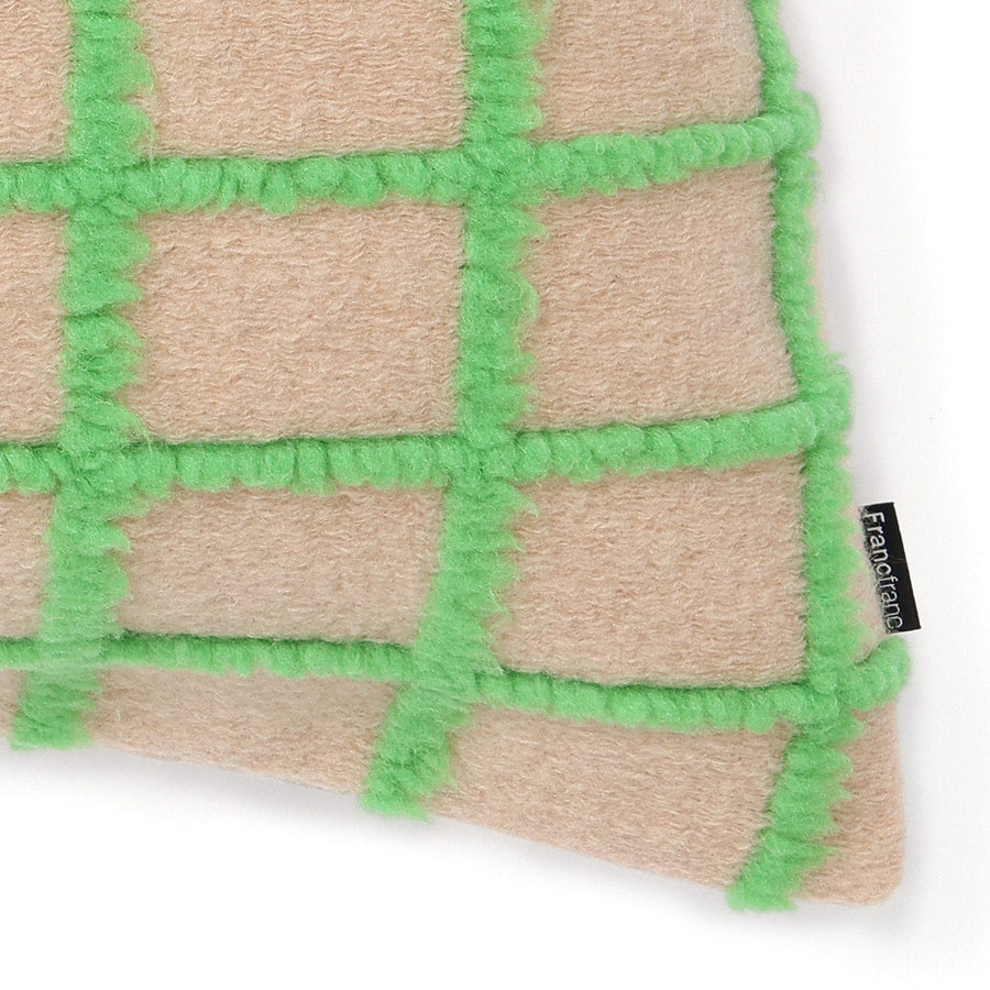 ボアウィンドウペン クッションカバー 45×45 ベージュ（115）