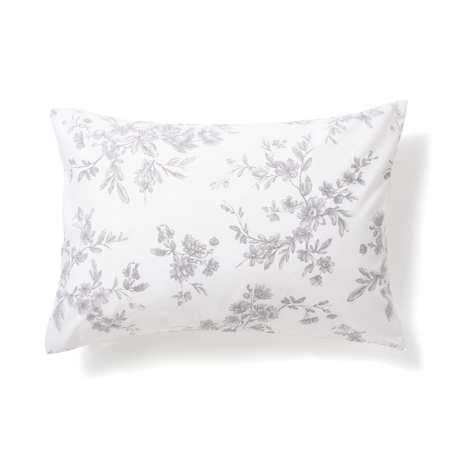 Classic Flower Pillow Cover 700 x 500 Gray