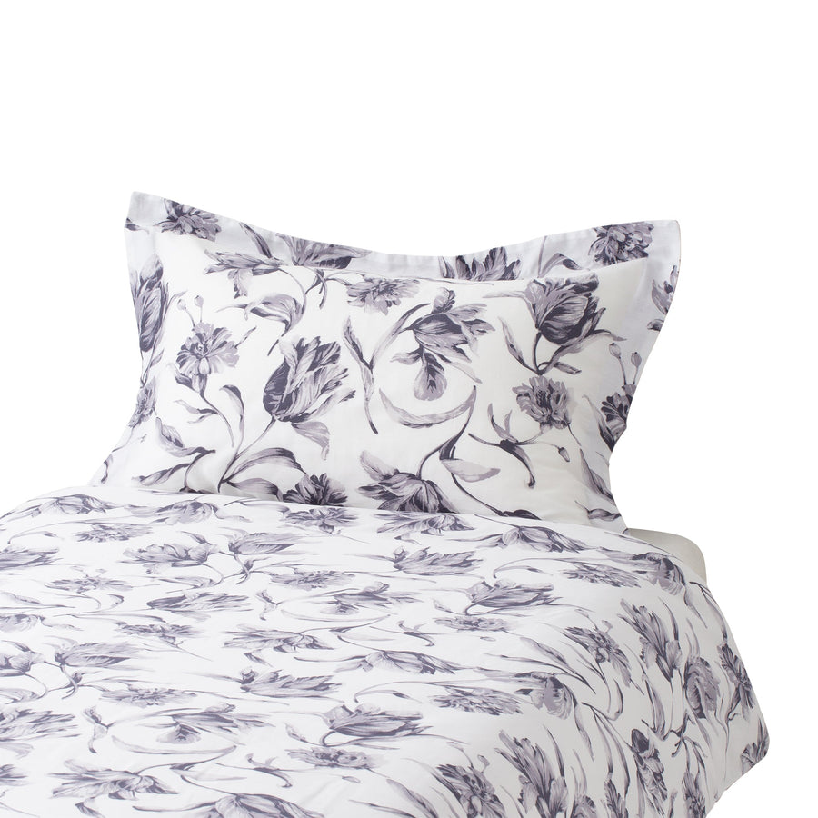 Lilia Pillow Cover, Grey