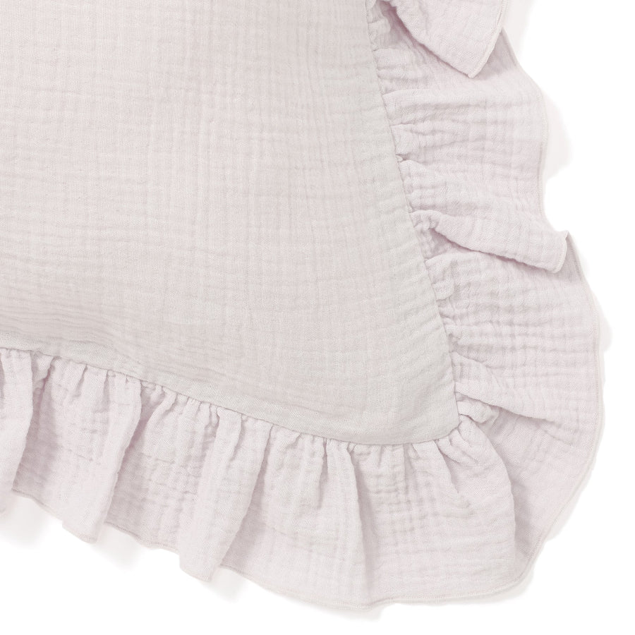 フリル ガーゼ まくらカバー 700×500 ライトパープル