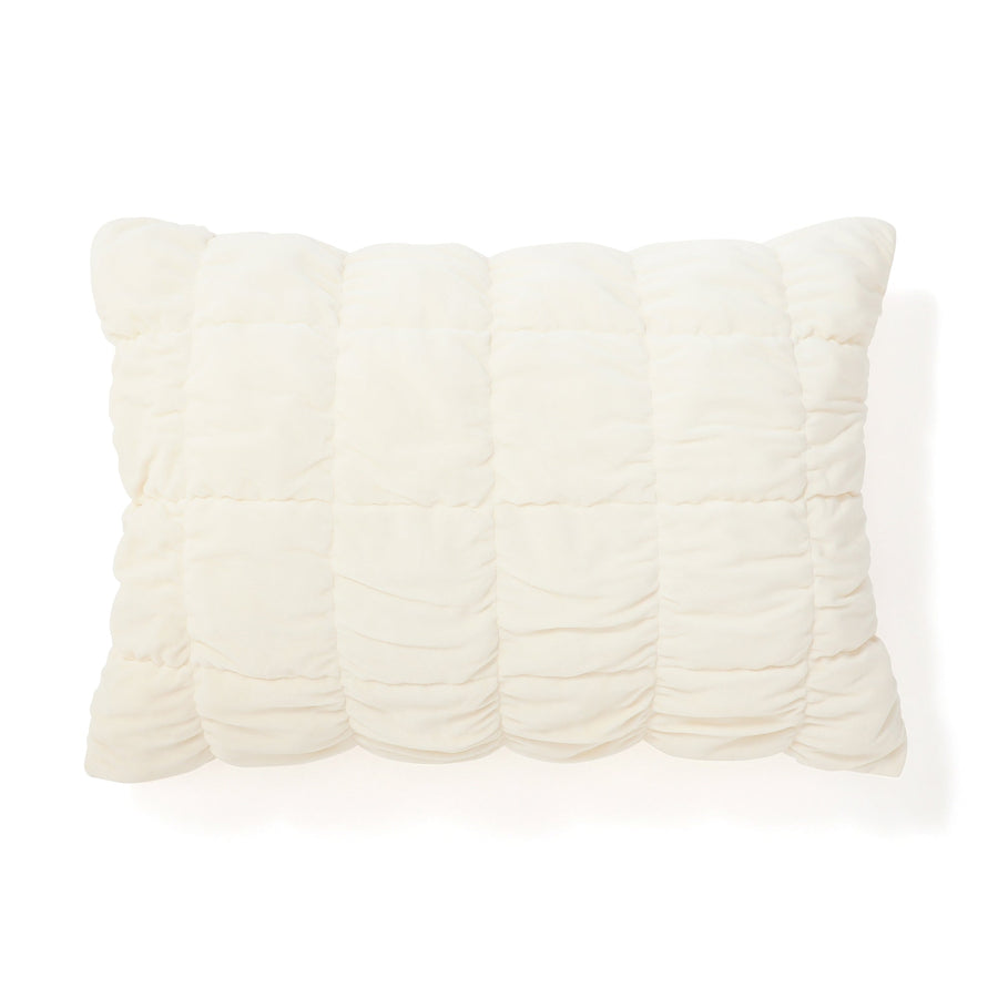 WARMY スクエアキルト まくらカバー 700×500 アイボリー