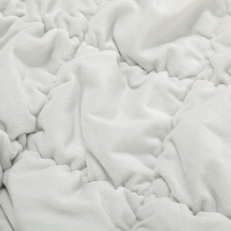 WARMY スクエアキルト まくらカバー 700×500 グレー