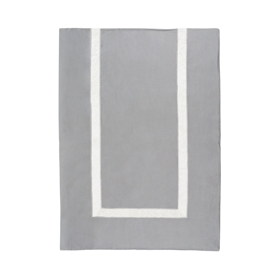 Weltz Duvet Cover, Semi-Double, Gray x White