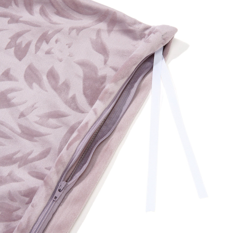 WARMY Damask Duvet Cover, Single, Light Purple