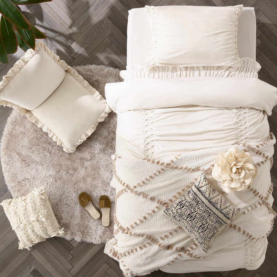 WARMY Rugante Duvet Cover, Semi-Double, Ivory [2022 Model]