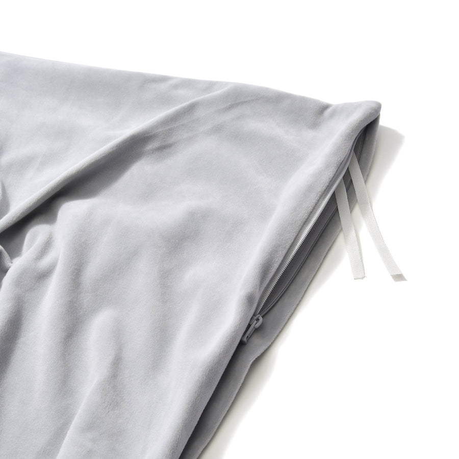 WARMY Smocking Duvet Cover, Single, Grey