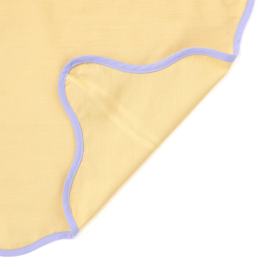 Bicolor Wave Duvet Cover Double Yellow x Purple