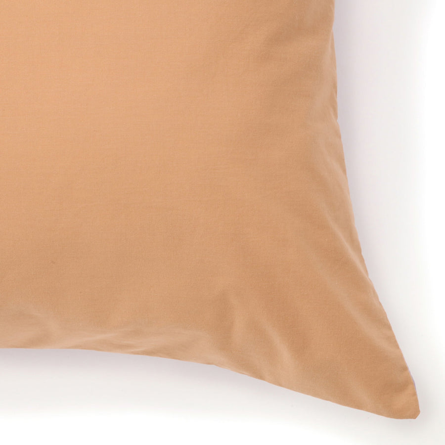 カラフル寝具カバーセット ダブル ピンク×オレンジ