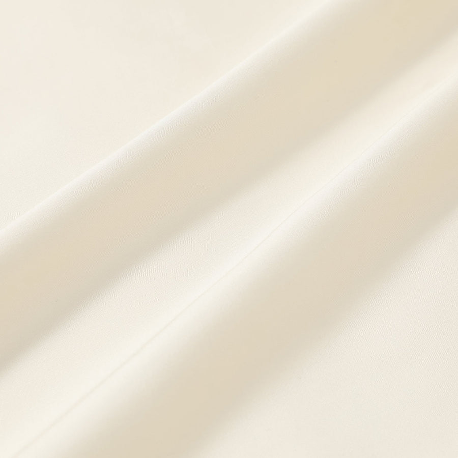 CICA加工 スリムリボン 掛け布団カバー セミダブル アイボリー