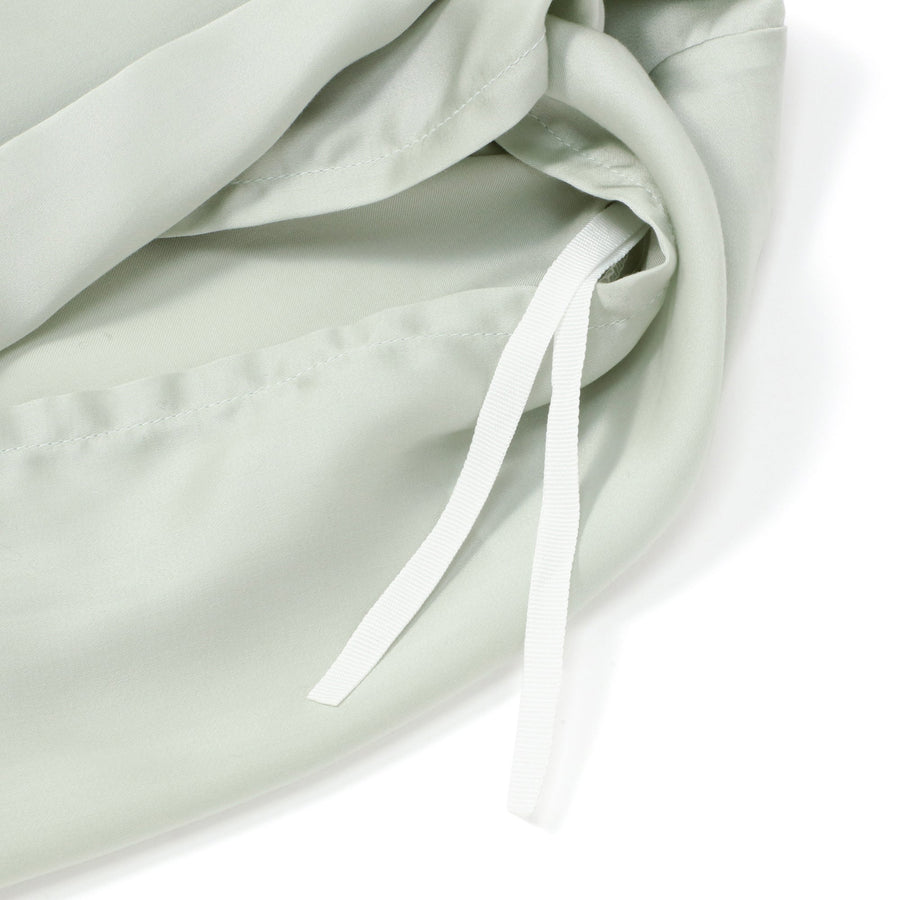 CICA加工 スリムリボン 掛け布団カバー セミダブル ライトグリーン