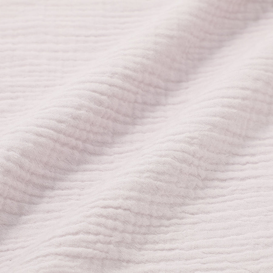 フリル ガーゼ 掛け布団カバー シングル ライトパープル