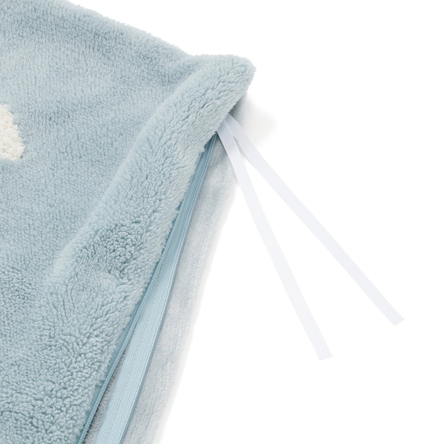 WARMY ハート 掛け布団カバー ダブル ブルー