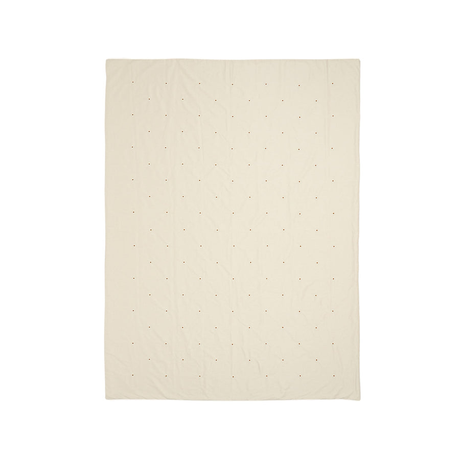 デイジーエンブロイダリー 掛け布団カバー セミダブル アイボリー