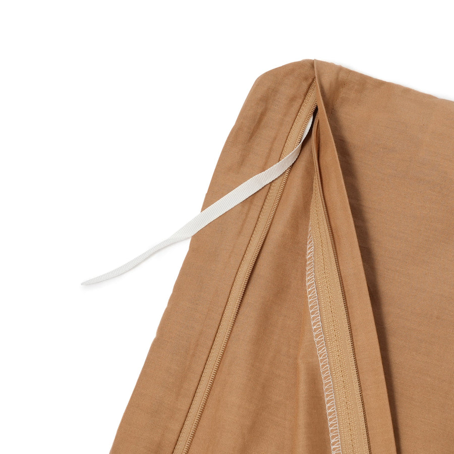 デイジーエンブロイダリー 掛け布団カバー シングル ベージュ