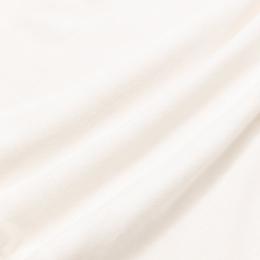 WARMY アルガンオイル加工 フリル 掛け布団カバー ダブル ホワイト×ブラック