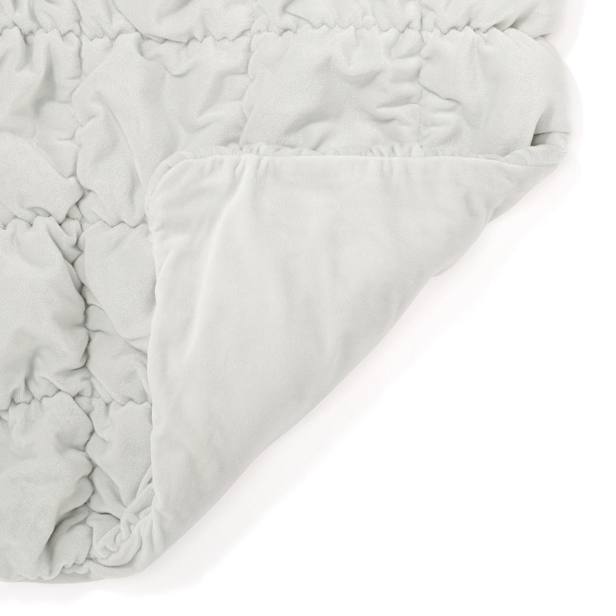 WARMY スクエアキルト 掛け布団カバー セミダブル グレー