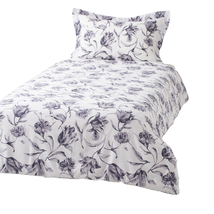 Lilia Duvet Cover Double Gray (W1900xD2100mm)