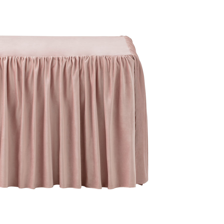 WARMY Privacy Sheet with Ruffles, Semi-Double, Pink