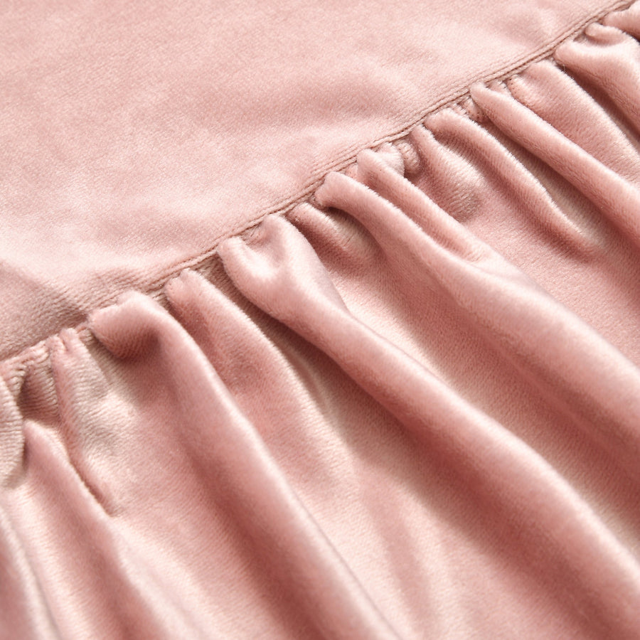 WARMY Privacy Sheet with Ruffles, Semi-Double, Pink