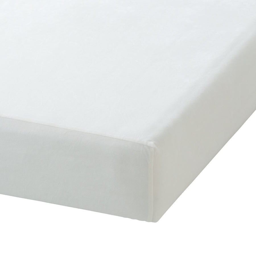 WARMY Microfiber Fitted Sheet, Double, Ivory