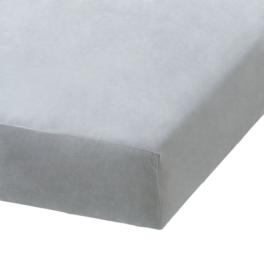 WARMY Microfiber Fitted Sheet, Single, Light Grey