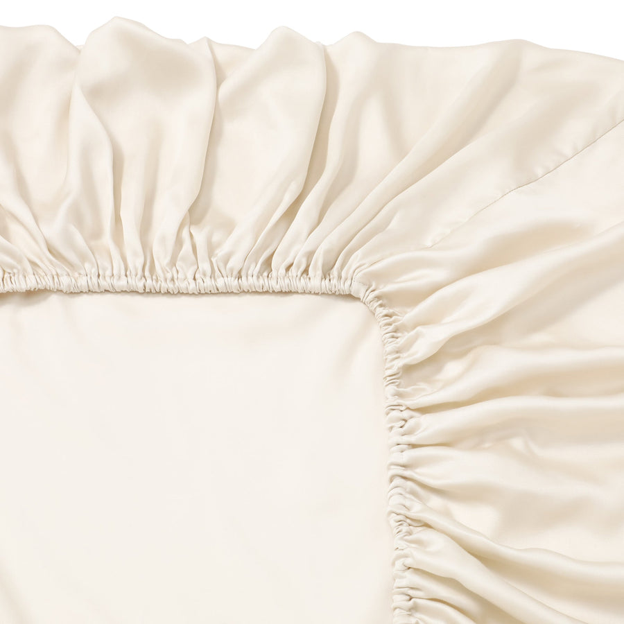 CICA加工 ボックスシーツ シングル アイボリー