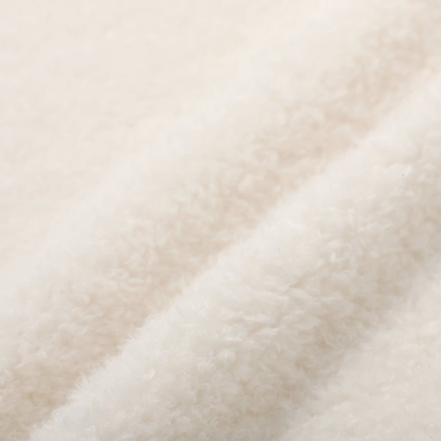 Howamoco Frill Throw (Knee Blanket) 1700 x 1300 Ivory