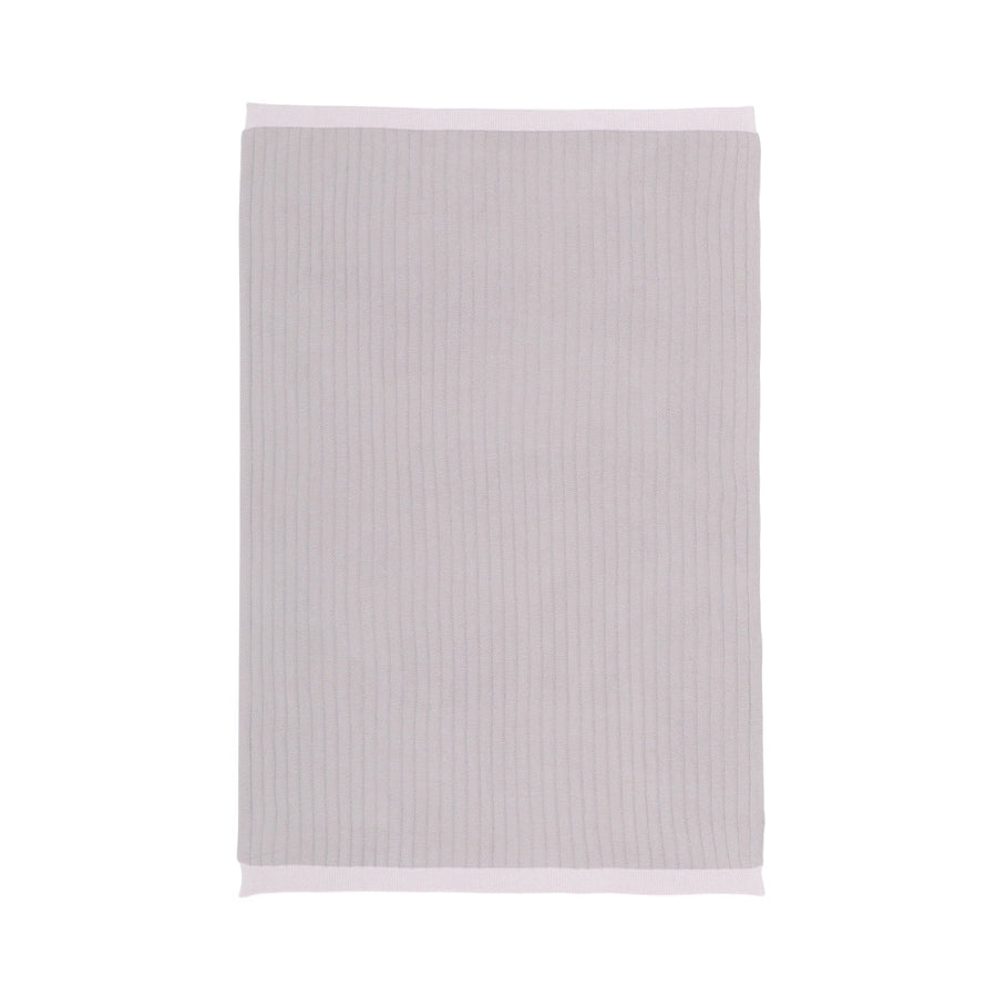 とろけるバイカラーニット スロー（ひざ掛け）1700×1000 パープル×ライトパープル