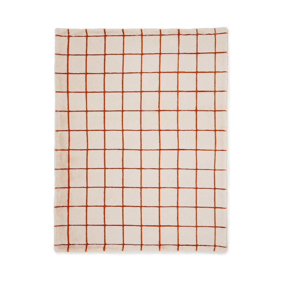 ファー スロー（ひざ掛け）1700×1300 オレンジ