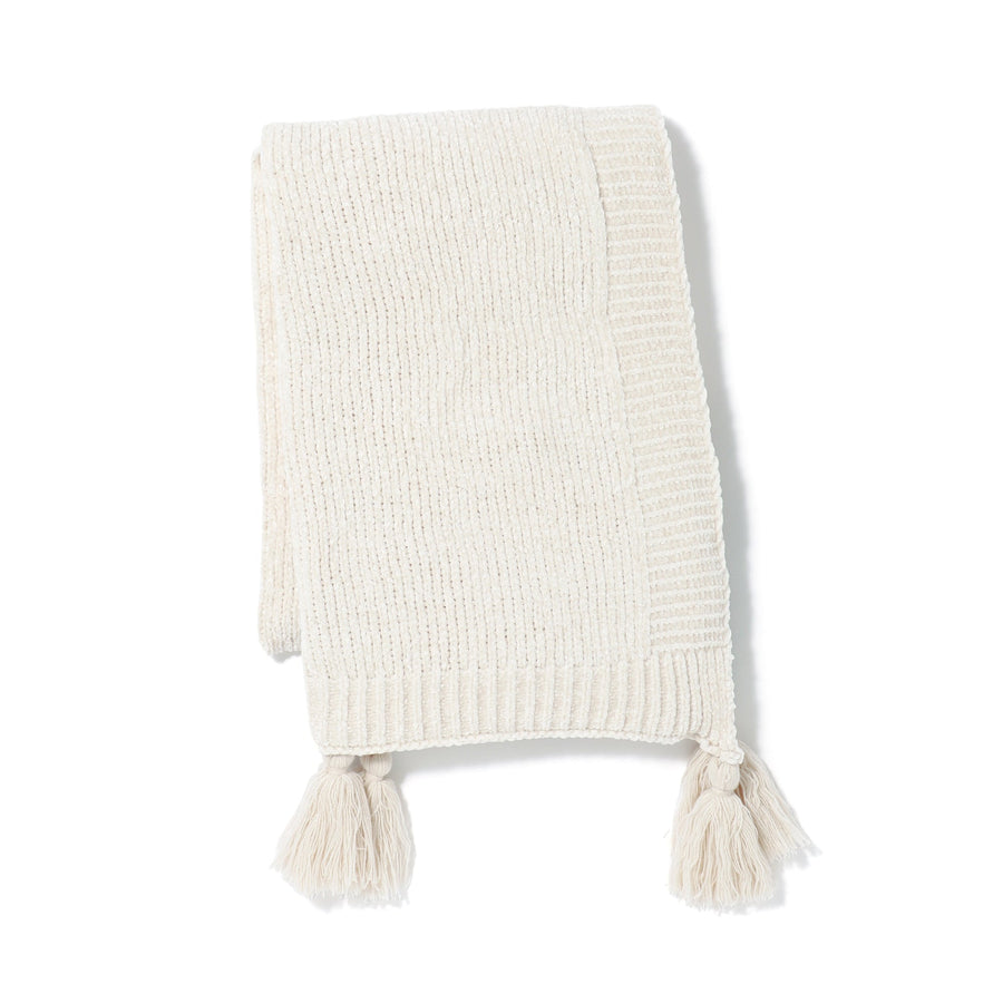 シャーリー スロー（ひざ掛け）1500×800 アイボリー