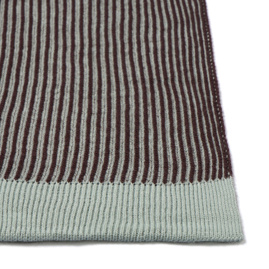 リバーシブルニット スロー（ひざ掛け）1700×1300 ミント