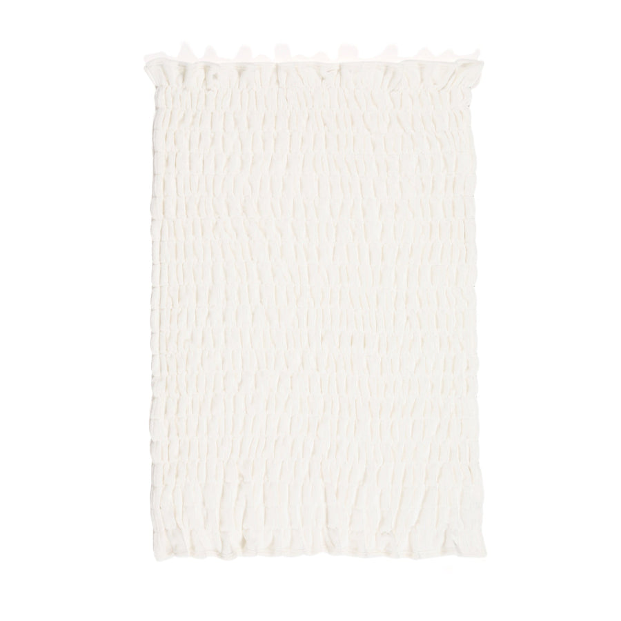 フラッフィーリップル スロー（ひざ掛け）1500×800 アイボリー