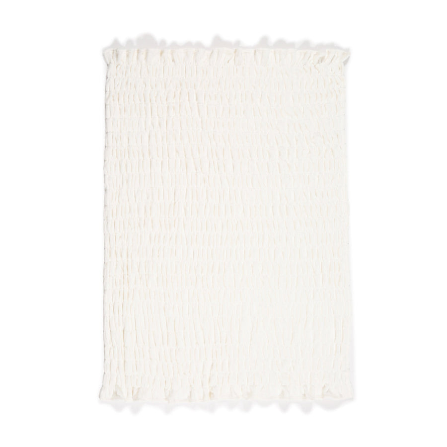 フラッフィーリップル スロー（ひざ掛け）1700×1300 アイボリー